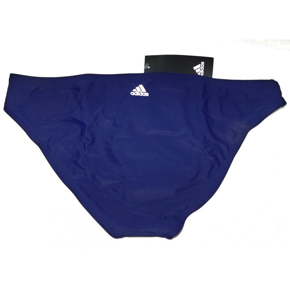 adidas Women's Bikini Bottoms XL Navy Hipster Swim Brief Volley Sexy Logo New - Picture 4 of 8